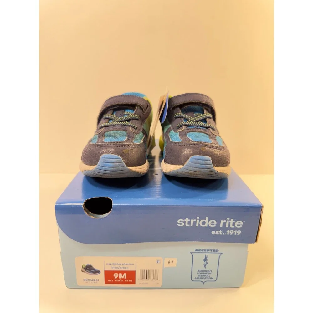Stride Rite Unisex M2P Lighted Phantom (Toddler) Blue 9 Toddler M